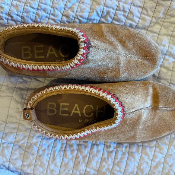 beach by matisse zen cloud slippers cognac synthetic suede knitted collar 9 - Picture 2 of 6